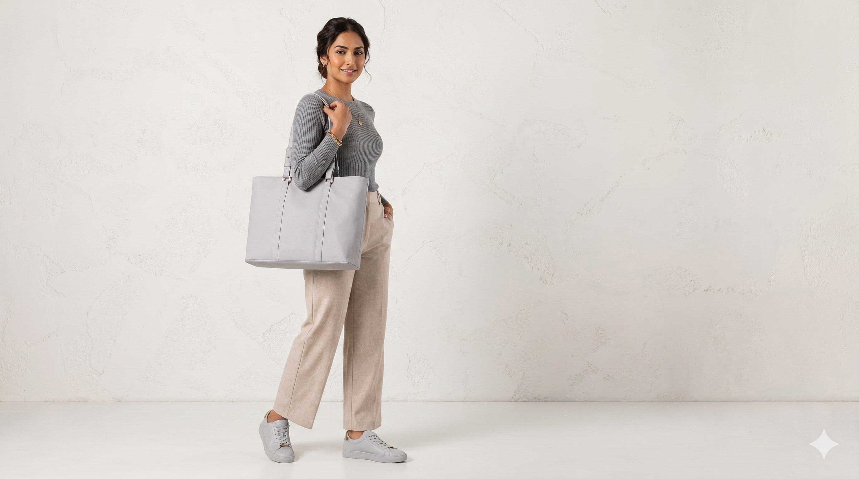 Smooth Grey Tote