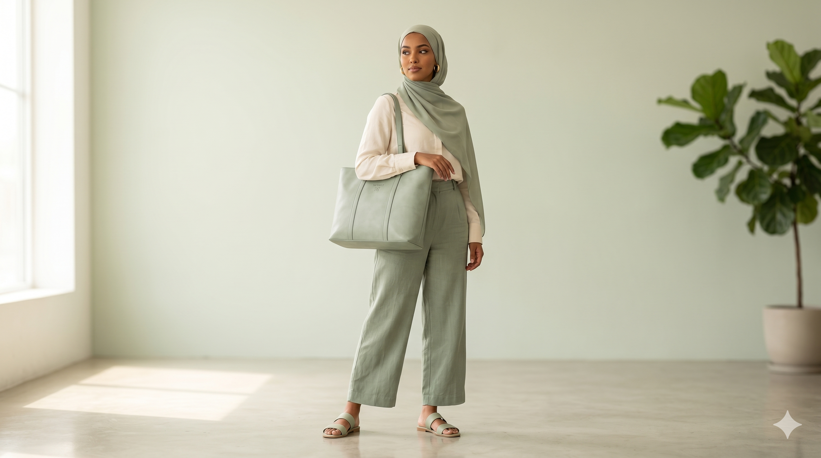 Sage Green Tote