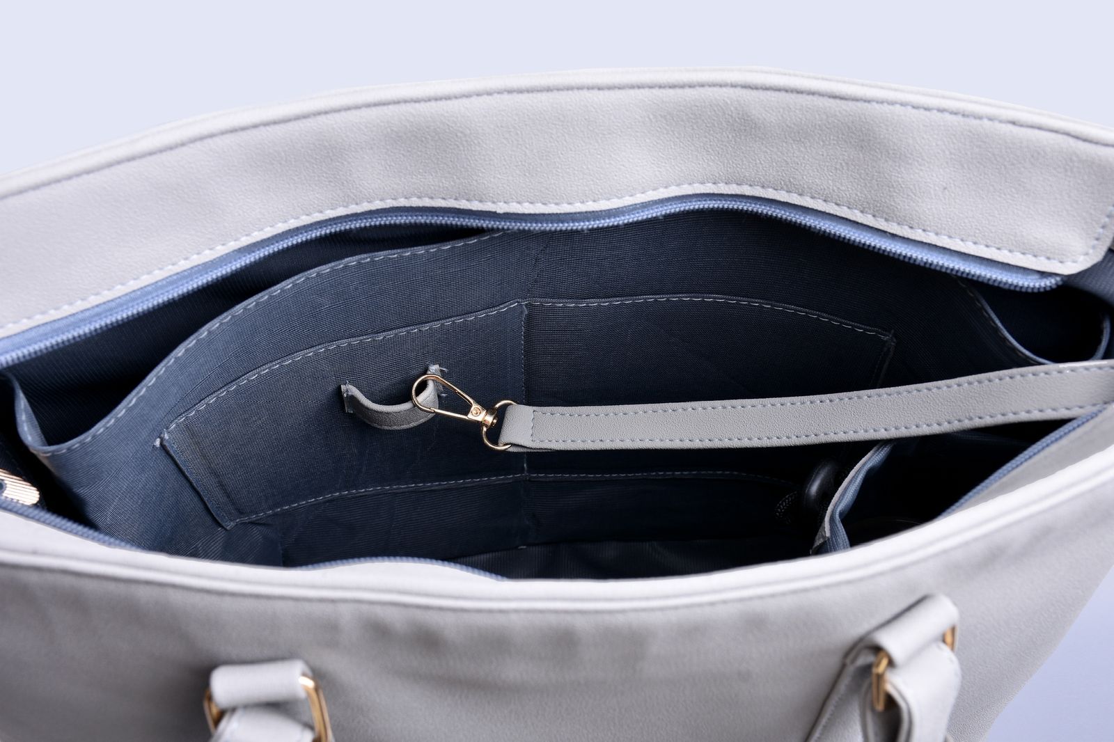 Grey Smooth Tote