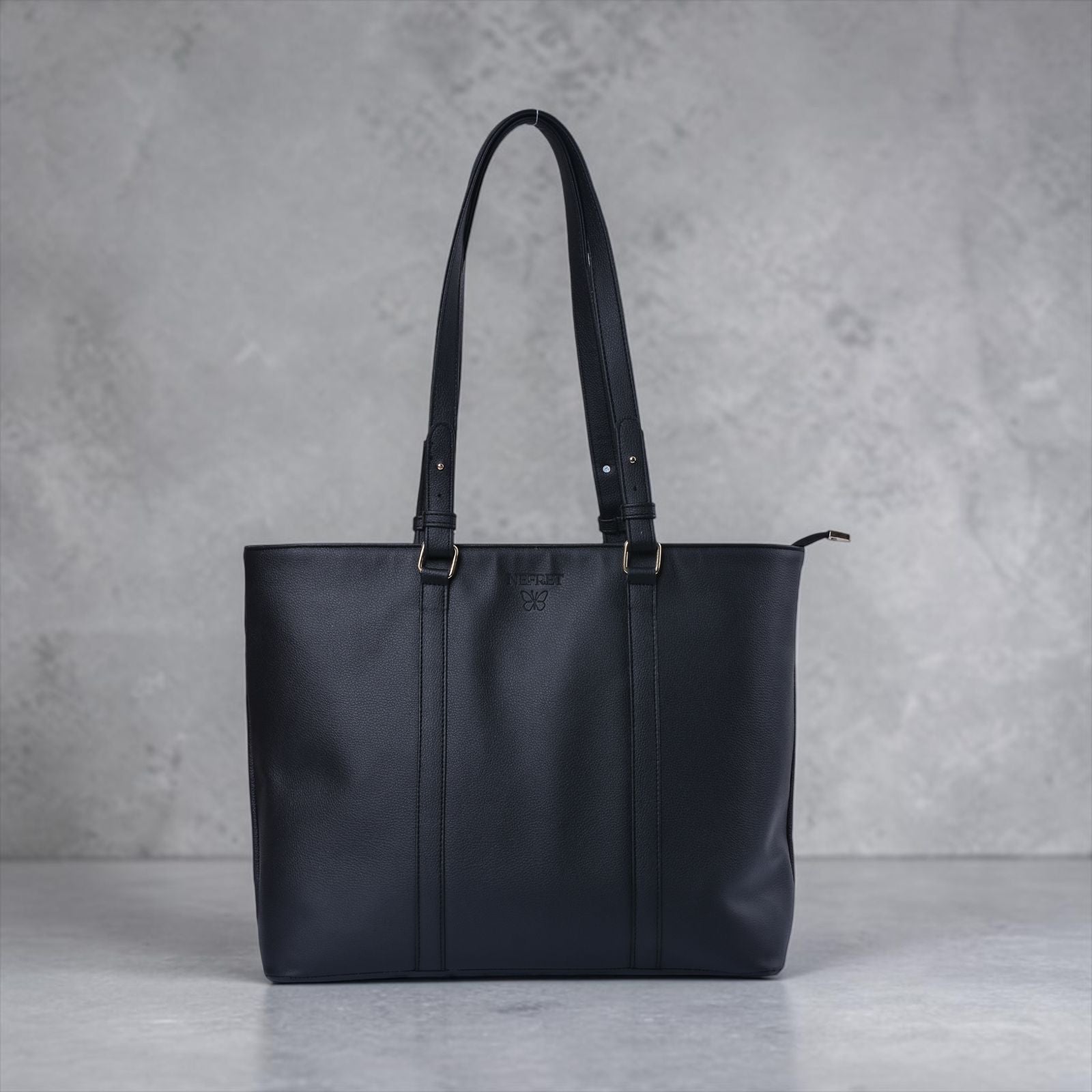 Black Smooth Tote